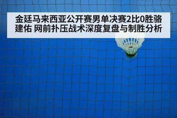 金廷马来西亚公开赛男单决赛2比0胜骆建佑 网前扑压战术深度复盘与制胜分析